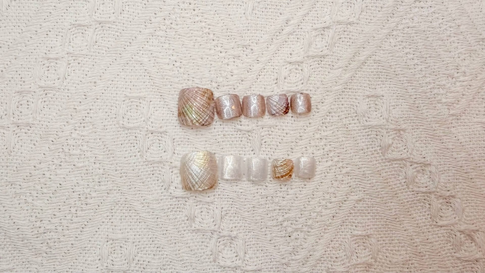 Pedi 3D Shell Nails