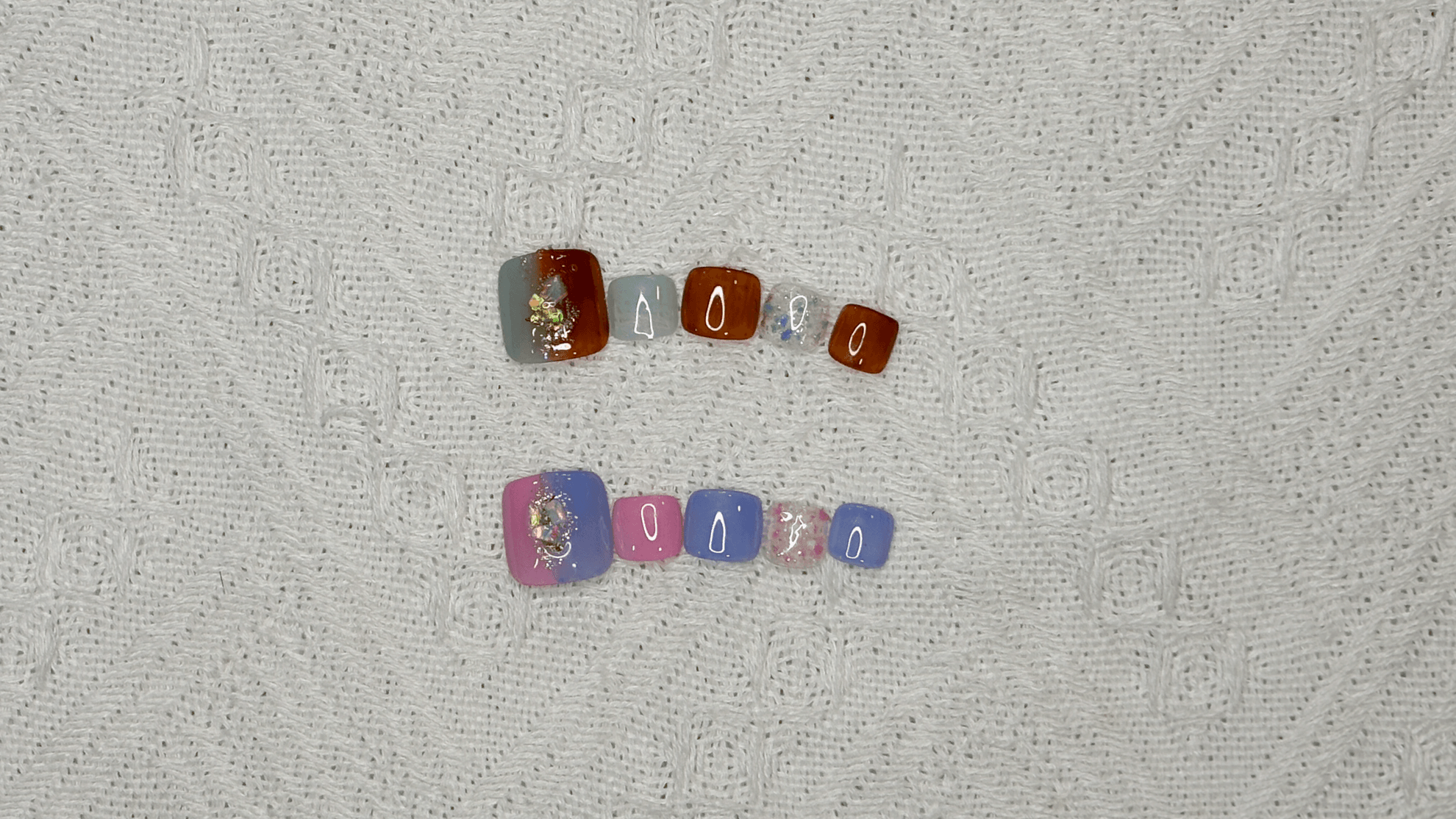 Pedi Bicolour Nails